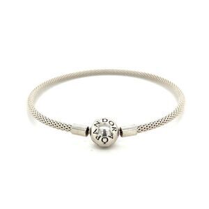 Pandora Mesh Round Clasp Bangle
